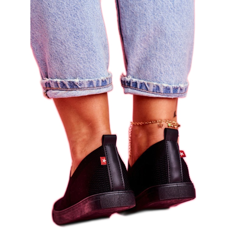 Fekete női cipők Csúszós cipők Big Star FF274A609 3