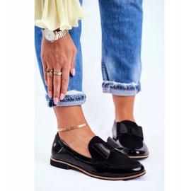 Női Brogues Maciejka lakkozott cipők fekete 04099-01 / 00-5 1