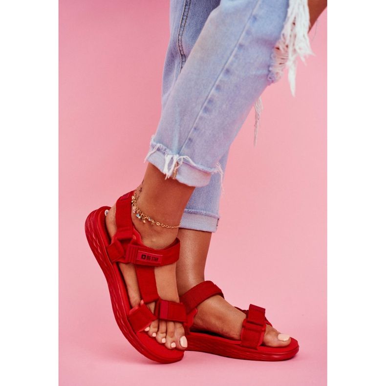Női szandál Big Star Red FF274A602 piros 1 Női szandál Big Star Red FF274A602 piros 1