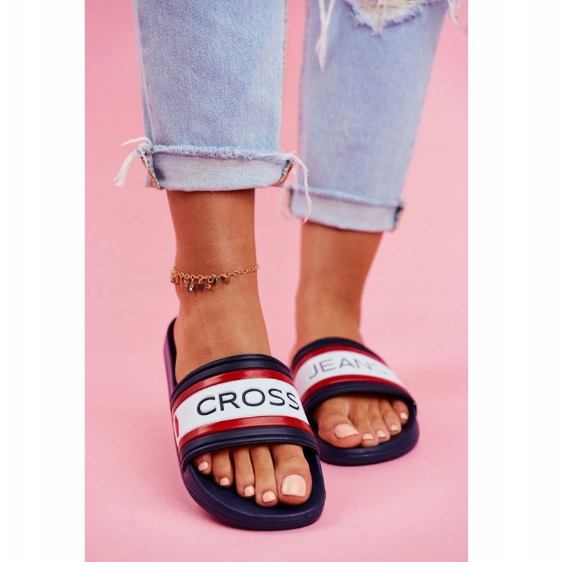 Cross Jeans Női papucs Cross Farmer Navy Blue FF2R4160C sötétkék 2 Cross Jeans Női papucs Cross Farmer Navy Blue FF2R4160C sötétkék 2