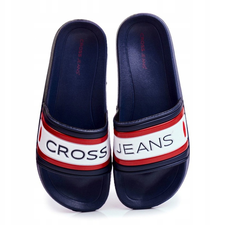 Cross Jeans Férfi papucs Cross Farmer Navy Blue FF1R4092 sötétkék 2