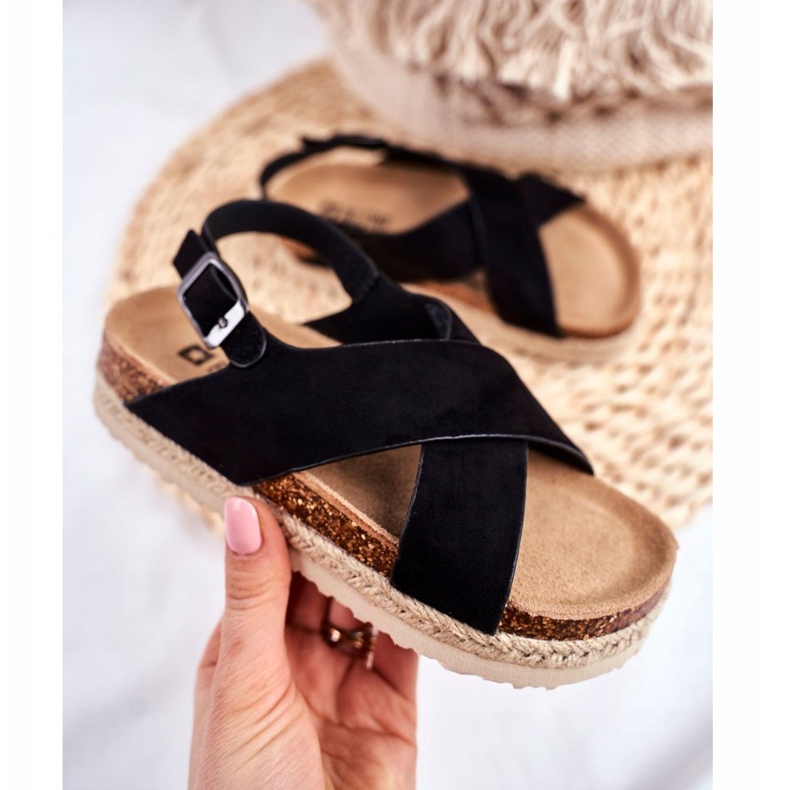 Gyermek szandál Big Star Black FF374168 fekete 2