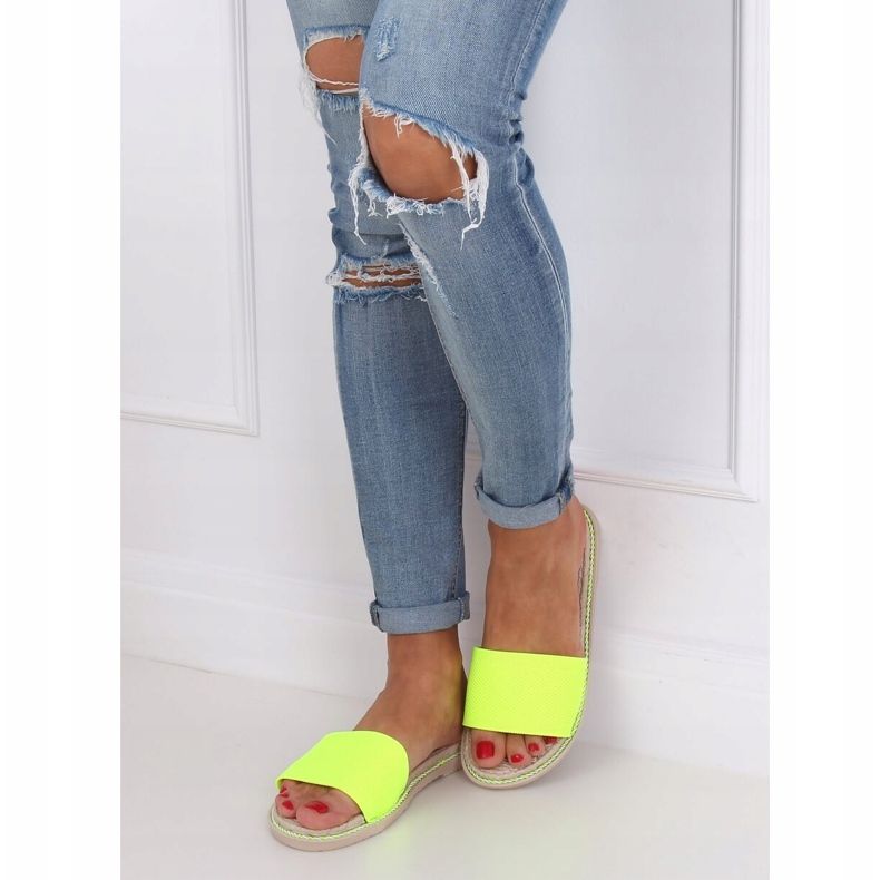 Női papucs neon 35-185 Zöld 1
