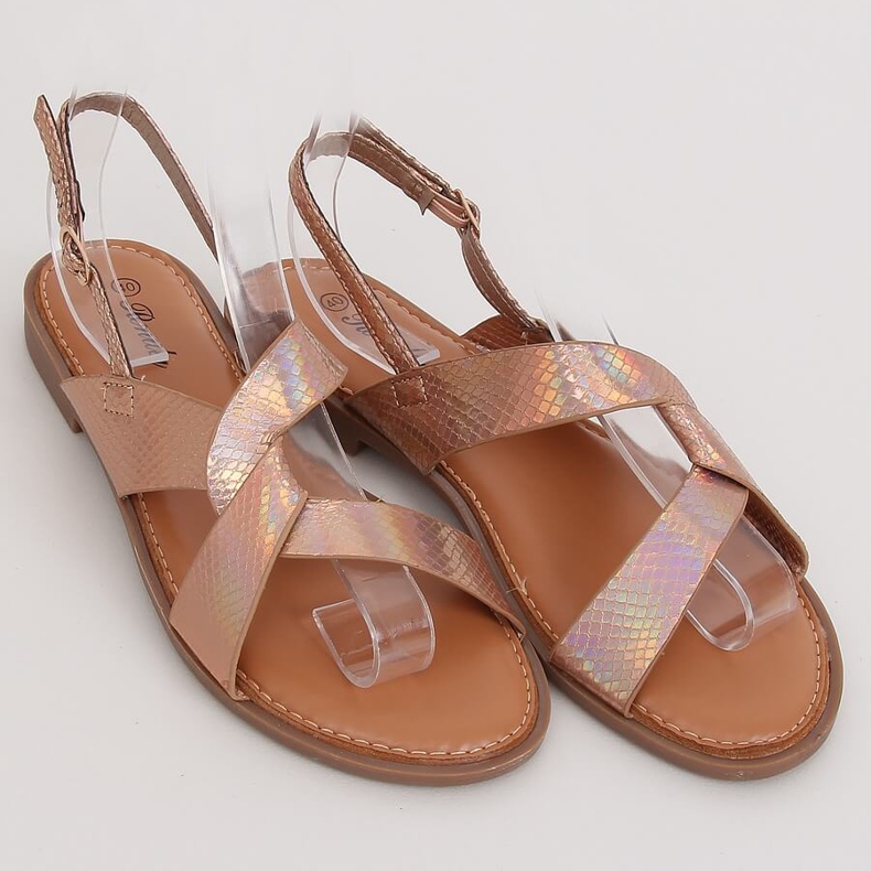 Pezsgő női szandál 222-31 Pezsgő sokszínű rózsaszín sárga 1