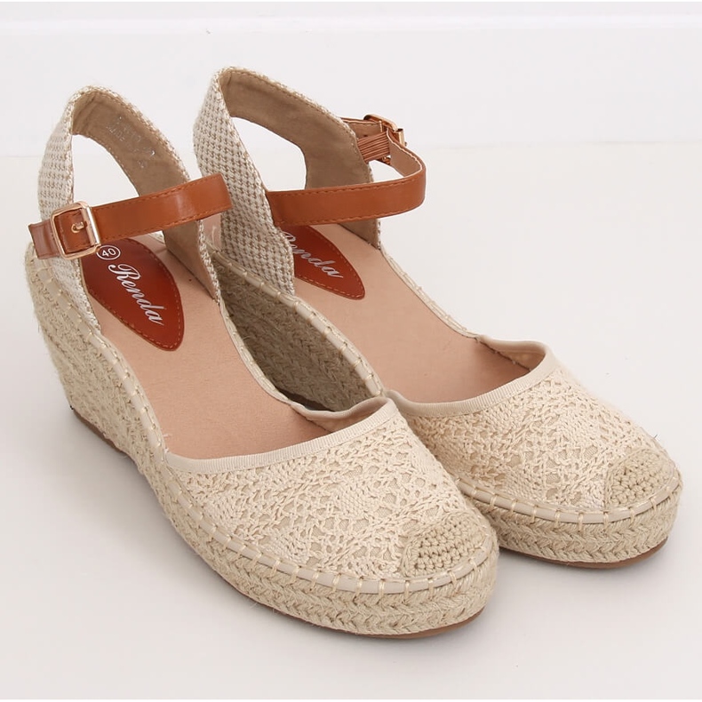Espadrilles bézs ék S-819 Bézs 1 Espadrilles bézs ék S-819 Bézs 1