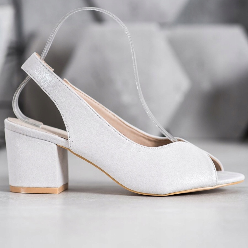 Filippo Alkalmi magas sarkú szandál szürke 2