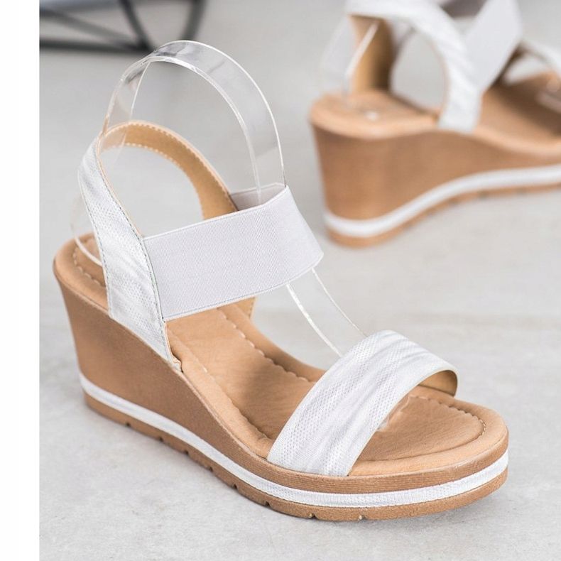 Sea Elves Stílusos ék szandál szürke 1