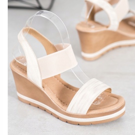 Sea Elves Stílusos ék szandál barna 1