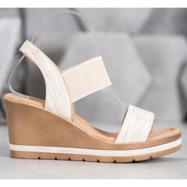 Sea Elves Stílusos ék szandál barna 2