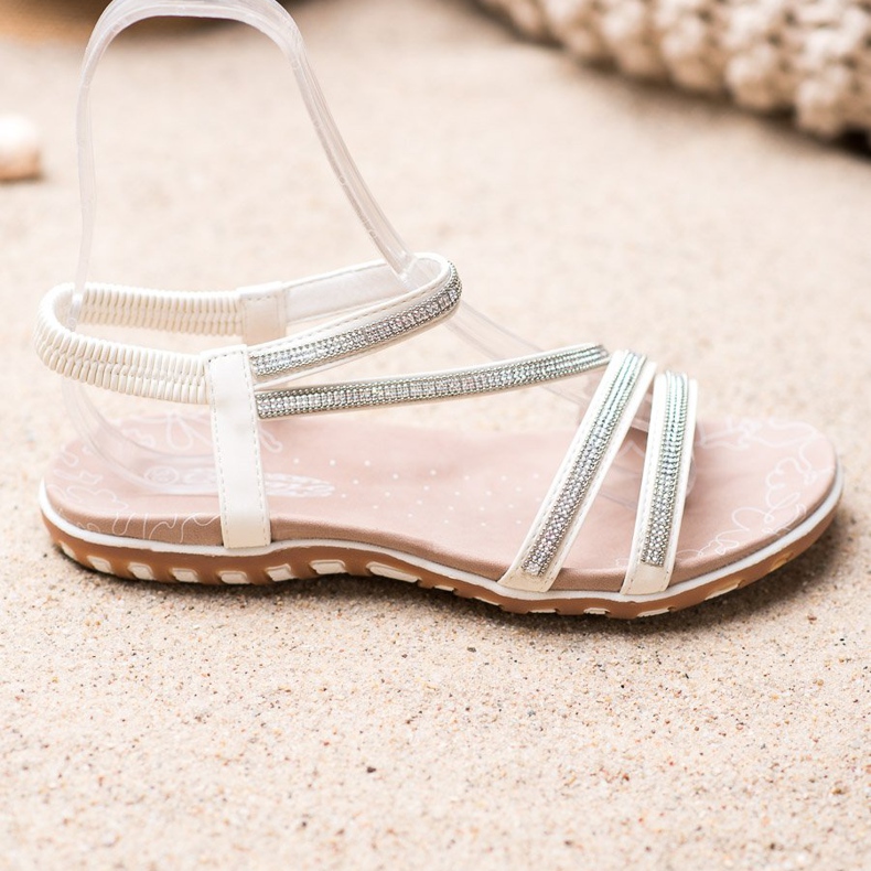 Camo Kényelmes csúszás a szandálban fehér 1