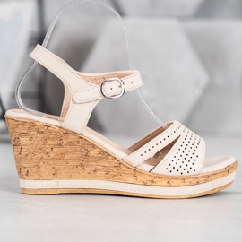 GOLL Ék szandál Eco bőrrel barna 1