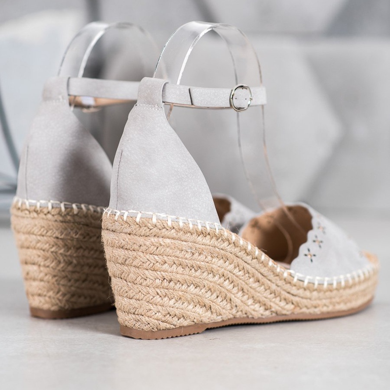 Evento Szandál áttört mintával szürke 2