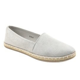 Szürke felcsúsztatható espadrilles D1K-6 1