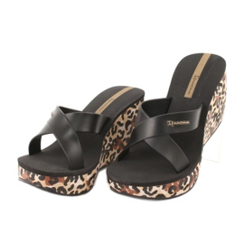 Ipanema 82856 női ék papucs barna fekete 2