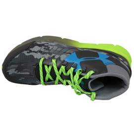 Under Armour Bgs Overdrive Mid K Jr 1266381-019 szürke zöld 2