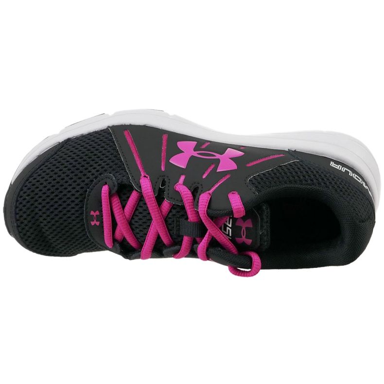 Under Armour W Dash Rn 2 W 1285488-003 cipő fekete rózsaszín 2