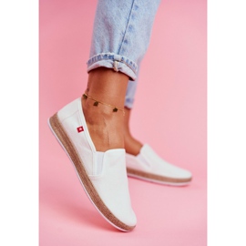 Női espadrilles Big Star Slip-on White FF276038 fehér 1 Női espadrilles Big Star Slip-on White FF276038 fehér 1