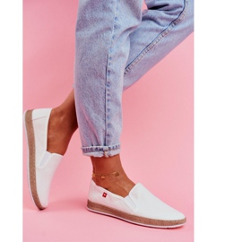 Női espadrilles Big Star Slip-on White FF276038 fehér 2 Női espadrilles Big Star Slip-on White FF276038 fehér 2