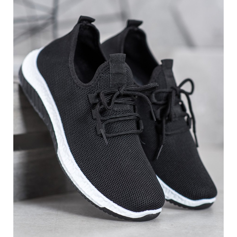 SHELOVET Fekete áttört cipő 1