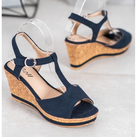 GOLL Velúr ékek kék 1