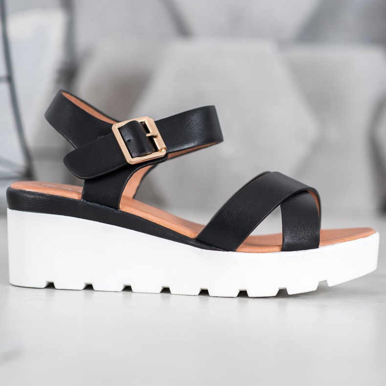 Weide Divatos szandál fekete 2