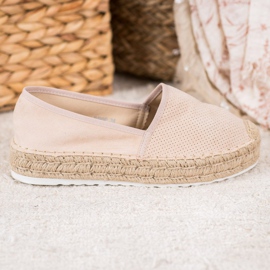 Seastar Áttört espadrillák velúrral barna 1