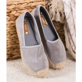 Seastar Áttört espadrillák velúrral szürke 1