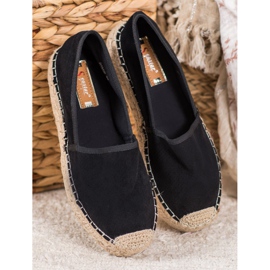 Seastar Áttört espadrillák velúrral fekete 1 Seastar Áttört espadrillák velúrral fekete 1