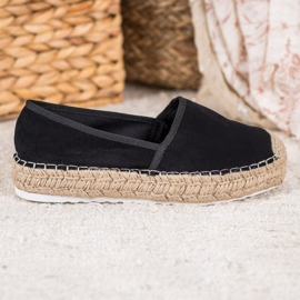 Seastar Áttört espadrillák velúrral fekete 2 Seastar Áttört espadrillák velúrral fekete 2