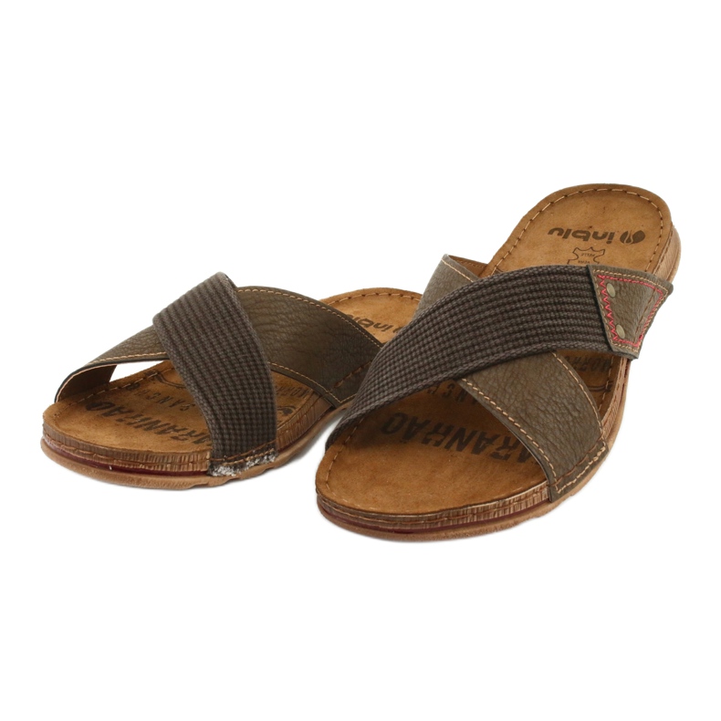 Férfi barna Inblu GG011 papucs 2