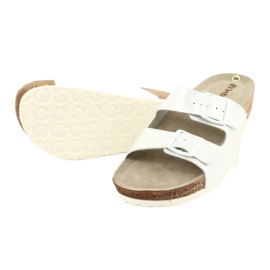 Női papucs fehér gyöngyház Inblu NM019 sokszínű 3