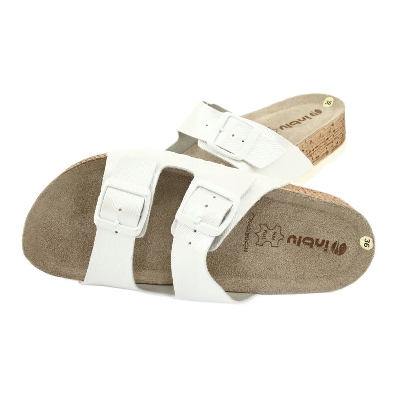 Női papucs fehér gyöngyház Inblu NM019 sokszínű 4