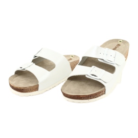 Női papucs fehér gyöngyház Inblu NM019 sokszínű 2