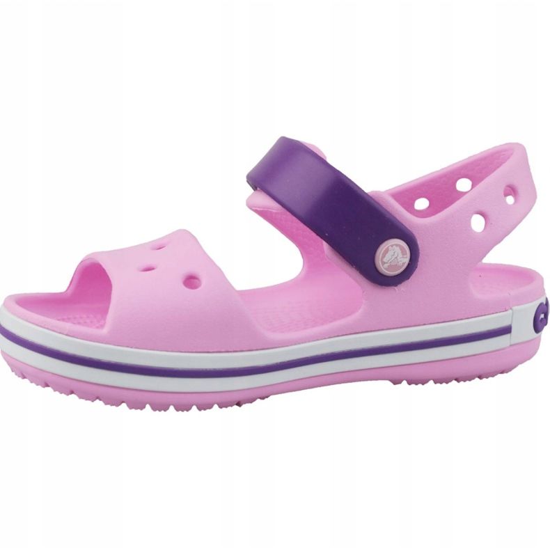 Crocs Crocband Sandal Kids 12856-6AI fekete rózsaszín 1