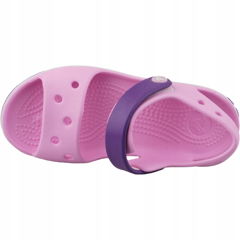 Crocs Crocband Sandal Kids 12856-6AI fekete rózsaszín 2