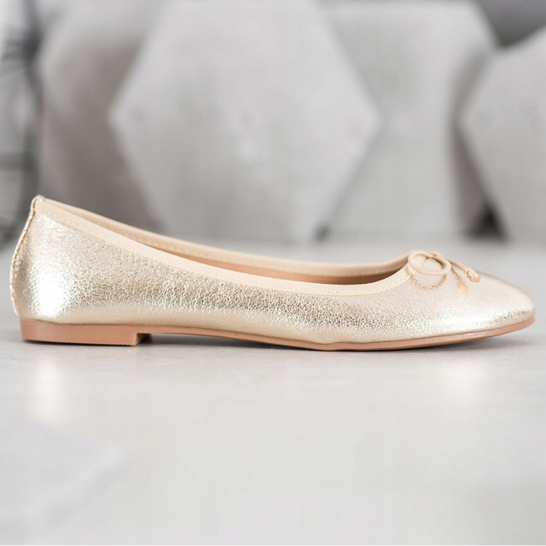 Seastar Öko bőr balerinák aranysárga 1