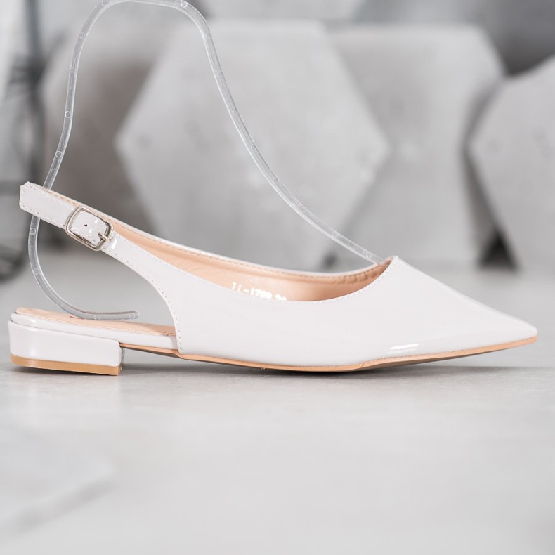 Seastar Lakkbőr szivattyúk szabad sarokkal szürke 2