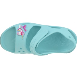 Crocs Fun Lab Unicorn Charm szandál K 206366-4O9 kék 2 Crocs Fun Lab Unicorn Charm szandál K 206366-4O9 kék 2