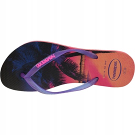 Havaianas Slim Paisage 4132614-6024 papucs sötétkék rózsaszín 2