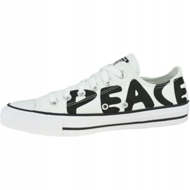 Converse Chuck Taylor All Star Peace 167894C cipő fehér 1