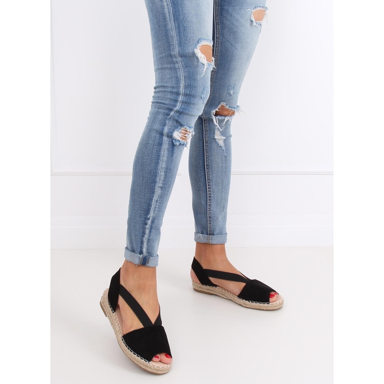 Fekete női espadrillák 0M815 Fekete 2 Fekete női espadrillák 0M815 Fekete 2