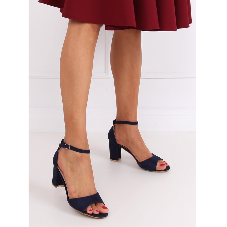 Navy blue magas sarkú szandál 88-395 Blue sötétkék 1