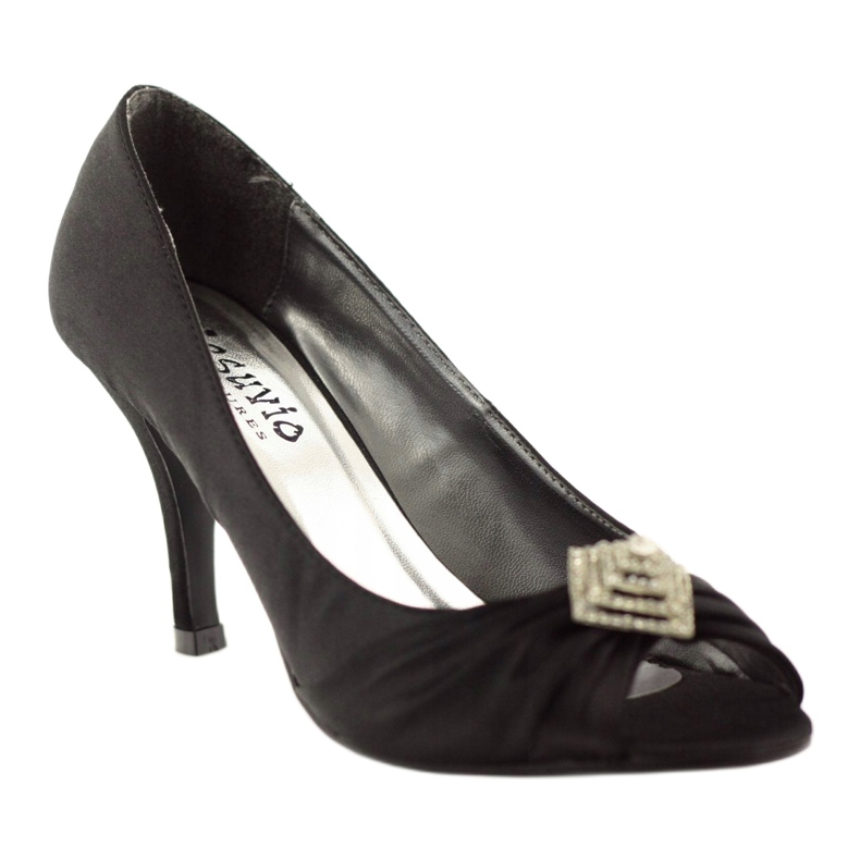 Szivattyúk ezüst díszítéssel McArthur 05-bk fekete 1