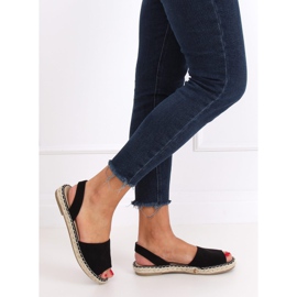 Fekete fekete 99-26A Fekete espadrilles 1
