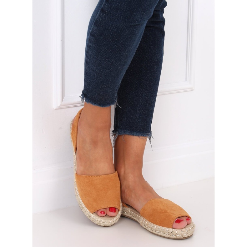 Kültéri espadrilles teve 99-26A Camel barna 2