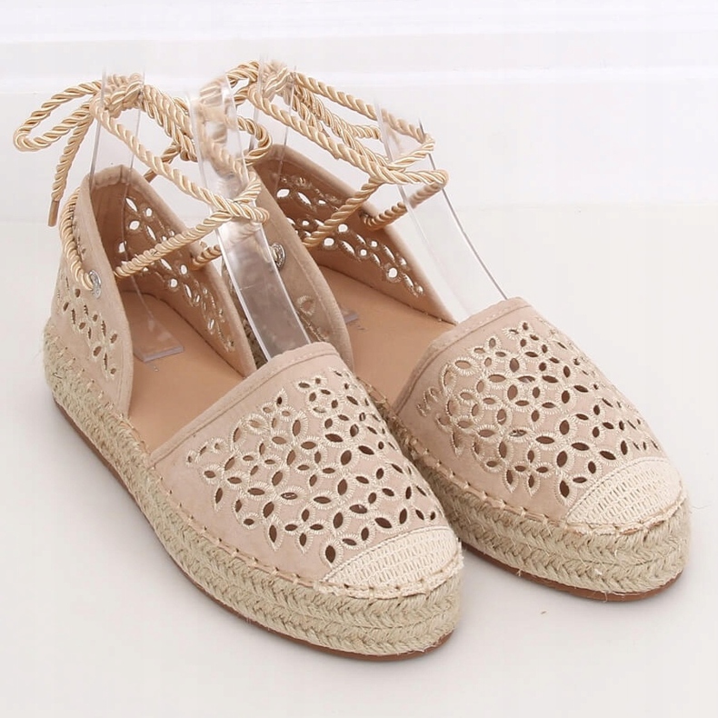 Espadrilles bokával bézs G1573 Bézs 1 Espadrilles bokával bézs G1573 Bézs 1