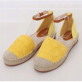 Espadrilles vágott méz 3035 Sárga 1