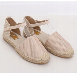 Bézs espadrilles nőknek MB-64119 Bézs 1