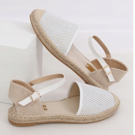 Fehér női espadrilles MB-64119 Fehér 1