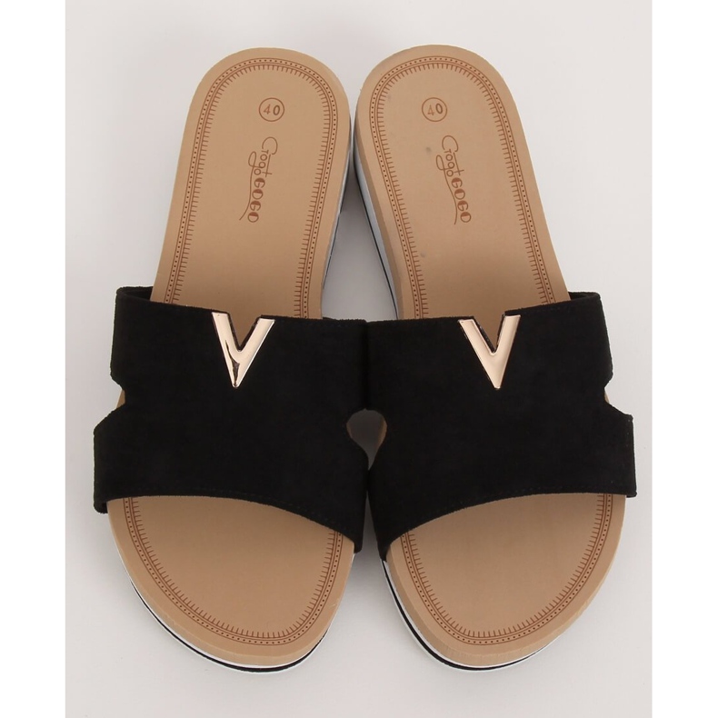 Fekete női fekete papucs G-5035 Black 2